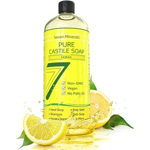image:imageSeven Minerals EWG Verified Castile Soap  1 Gallon No Palm Oil Unscented Mild amp Gentle Skin Cleaning For Sensitive Skin Baby Wash Soothing Non GMO amp Vegan Formula with Organic Carrier OilsLemon